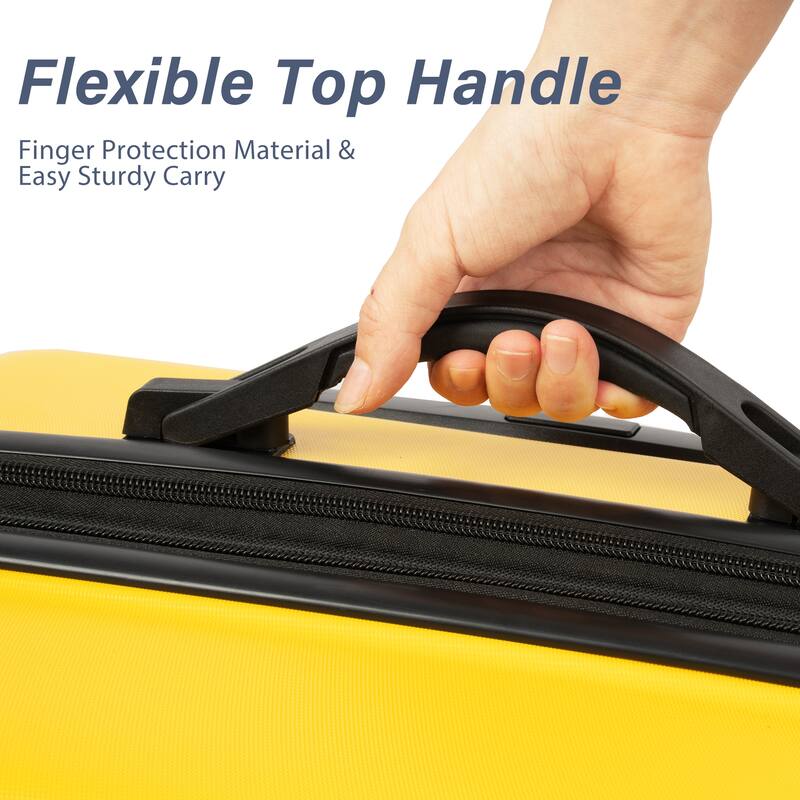 Luggage Travel Hard Case Expandable and Quiet Spinner Wheels ABS